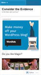 Mobile Screenshot of considertheevidence.wordpress.com