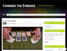 Tablet Screenshot of considertheevidence.wordpress.com