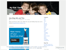 Tablet Screenshot of mykidsfamily.wordpress.com