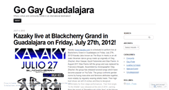 Desktop Screenshot of gogayguadalajara.wordpress.com