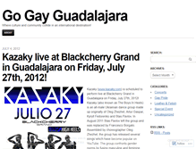 Tablet Screenshot of gogayguadalajara.wordpress.com