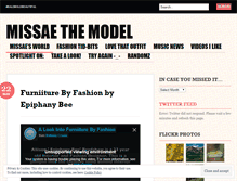 Tablet Screenshot of missaethemodel.wordpress.com