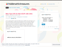 Tablet Screenshot of hiddenattictreasures.wordpress.com
