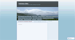 Desktop Screenshot of destinationbelize.wordpress.com