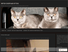 Tablet Screenshot of britishshorthair.wordpress.com