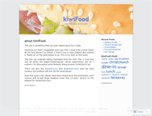 Tablet Screenshot of kiwifood.wordpress.com