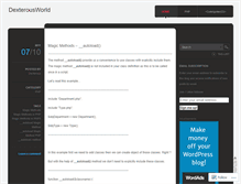 Tablet Screenshot of dexterousworld.wordpress.com