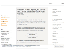 Tablet Screenshot of kingstonburialgrounds.wordpress.com