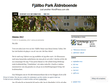 Tablet Screenshot of fjallboparkaldreboende.wordpress.com