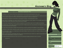 Tablet Screenshot of akoinews.wordpress.com