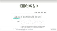 Desktop Screenshot of hendriksenik.wordpress.com