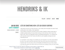 Tablet Screenshot of hendriksenik.wordpress.com
