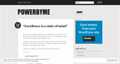 Desktop Screenshot of powerbyme.wordpress.com