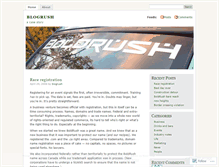 Tablet Screenshot of blogrush.wordpress.com