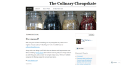 Desktop Screenshot of culinarycheapskate.wordpress.com