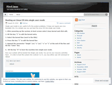 Tablet Screenshot of firelinux.wordpress.com