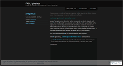 Desktop Screenshot of fadupixelada.wordpress.com