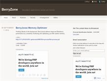 Tablet Screenshot of berryzone.wordpress.com