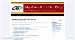 Desktop Screenshot of myasiankiddc.wordpress.com