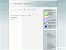 Tablet Screenshot of 4freedoms.wordpress.com
