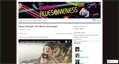 Desktop Screenshot of deathbyawesomeness.wordpress.com