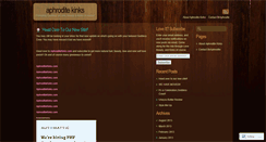 Desktop Screenshot of aphroditekinks.wordpress.com