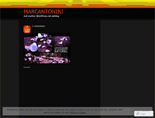 Tablet Screenshot of marcantonini.wordpress.com