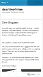 Mobile Screenshot of dearlifeofmine.wordpress.com