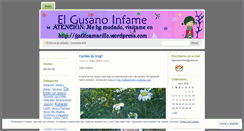 Desktop Screenshot of elgusanoinfame.wordpress.com