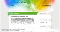 Desktop Screenshot of eastwoodparents2009.wordpress.com