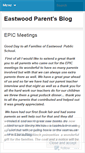 Mobile Screenshot of eastwoodparents2009.wordpress.com