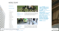Desktop Screenshot of mobilesound.wordpress.com