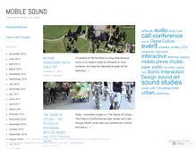 Tablet Screenshot of mobilesound.wordpress.com