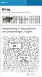 Mobile Screenshot of bllloglebenslangeslernen.wordpress.com