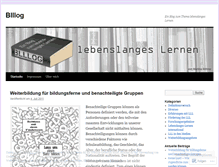 Tablet Screenshot of bllloglebenslangeslernen.wordpress.com