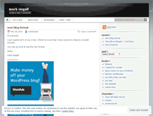 Tablet Screenshot of markstegall.wordpress.com