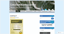 Desktop Screenshot of cercetaresericicultura.wordpress.com