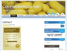 Tablet Screenshot of cercetaresericicultura.wordpress.com