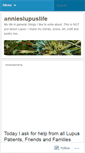 Mobile Screenshot of annieslupuslife.wordpress.com