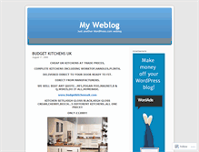 Tablet Screenshot of budgetkitchensuk.wordpress.com
