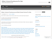Tablet Screenshot of gilbertarizonaforeclosuresforsale.wordpress.com
