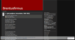 Desktop Screenshot of brentusfirmus.wordpress.com