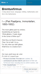 Mobile Screenshot of brentusfirmus.wordpress.com