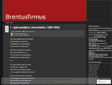 Tablet Screenshot of brentusfirmus.wordpress.com