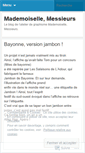 Mobile Screenshot of mademoisellemessieurs.wordpress.com