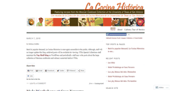 Desktop Screenshot of lacocinahistorica.wordpress.com