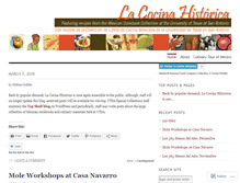Tablet Screenshot of lacocinahistorica.wordpress.com