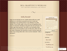 Tablet Screenshot of miamartini.wordpress.com