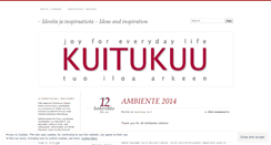 Desktop Screenshot of kuitukuu.wordpress.com