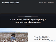 Tablet Screenshot of cottoncloudblog.wordpress.com